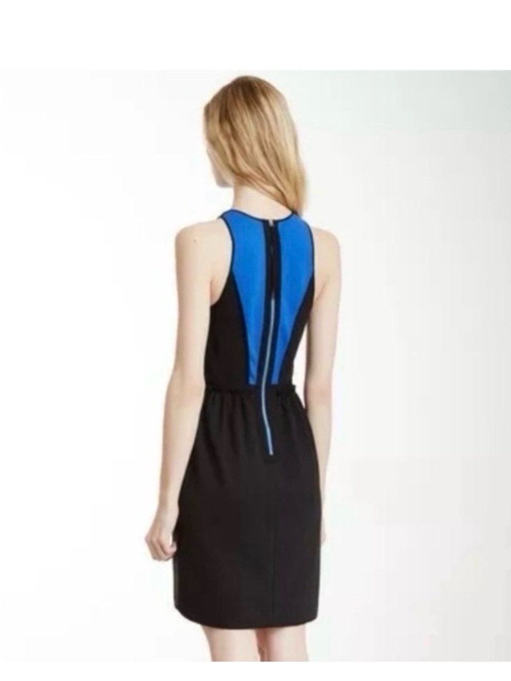 REBECCA TAYLOR Black Colorblock Dress - Picture 4 of 8